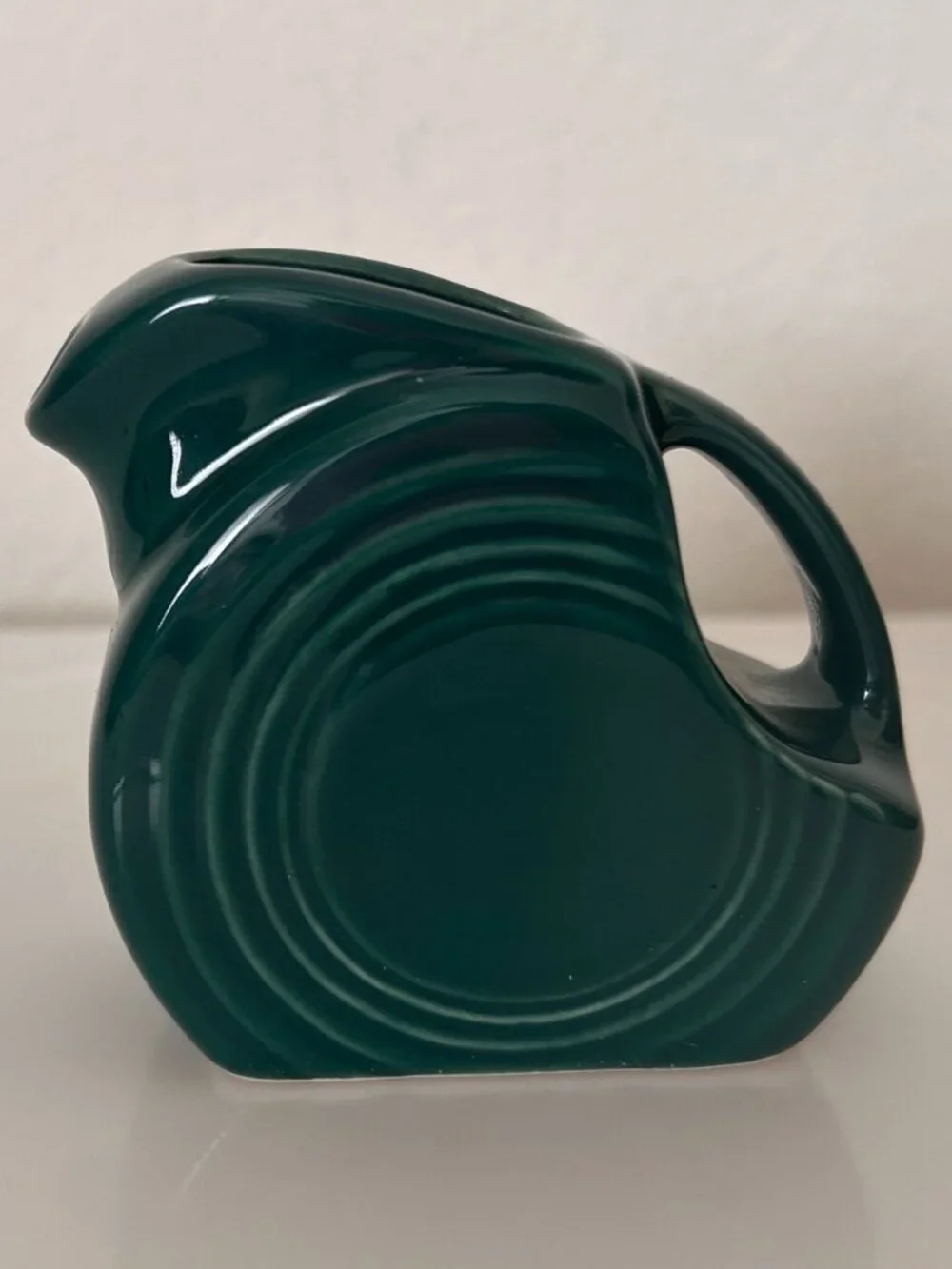 Fiesta Dark Green Evergreen Mini Disk Pitcher